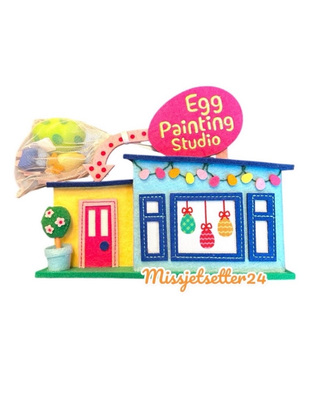 Target Spritz Egg Painting Studio Felt Easter Decor  Spring 2025 NWT
